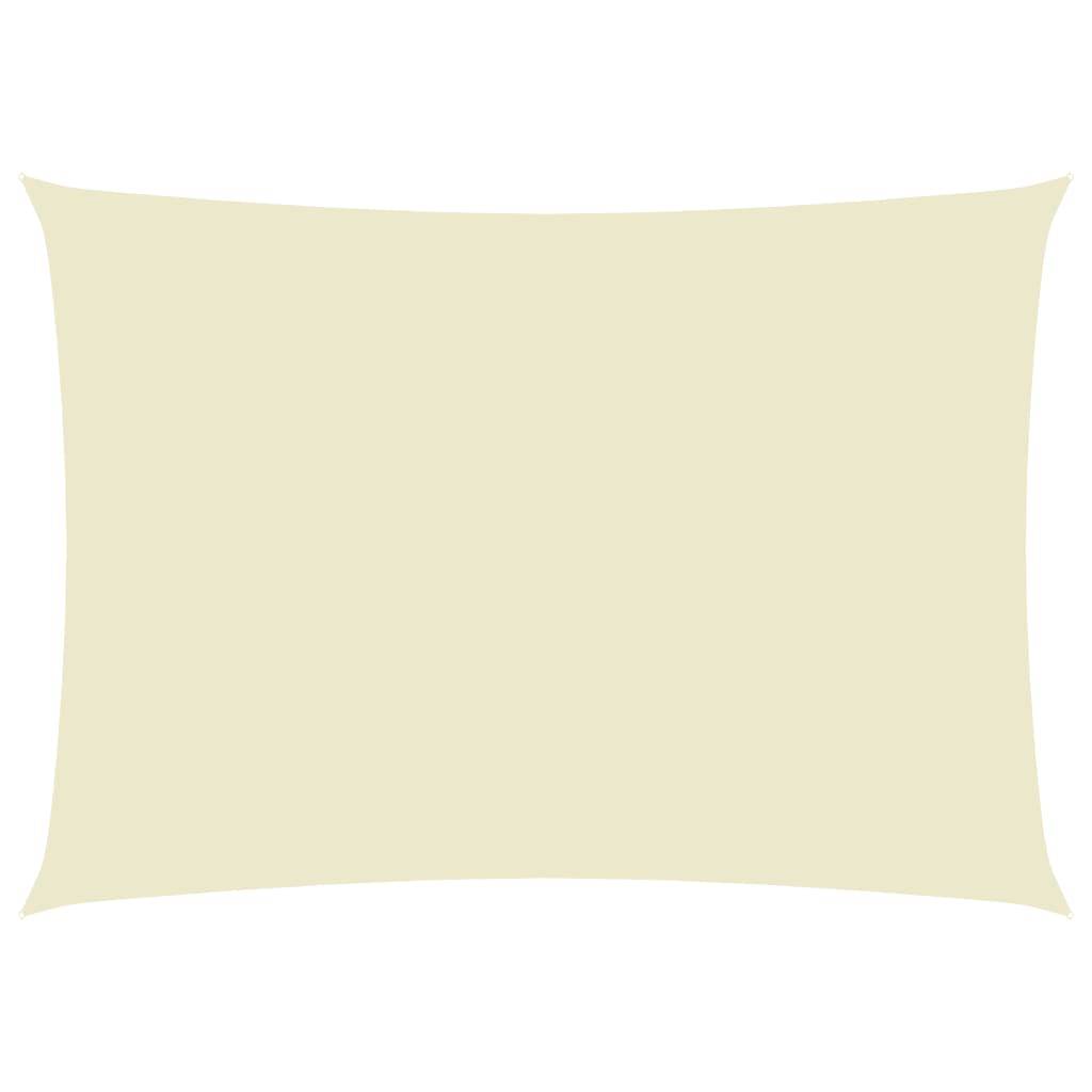 Helloshop26 - Voile toile d'ombrage parasol tissu oxford rectangulaire 2,5 x 5 m crème - Imagen 1