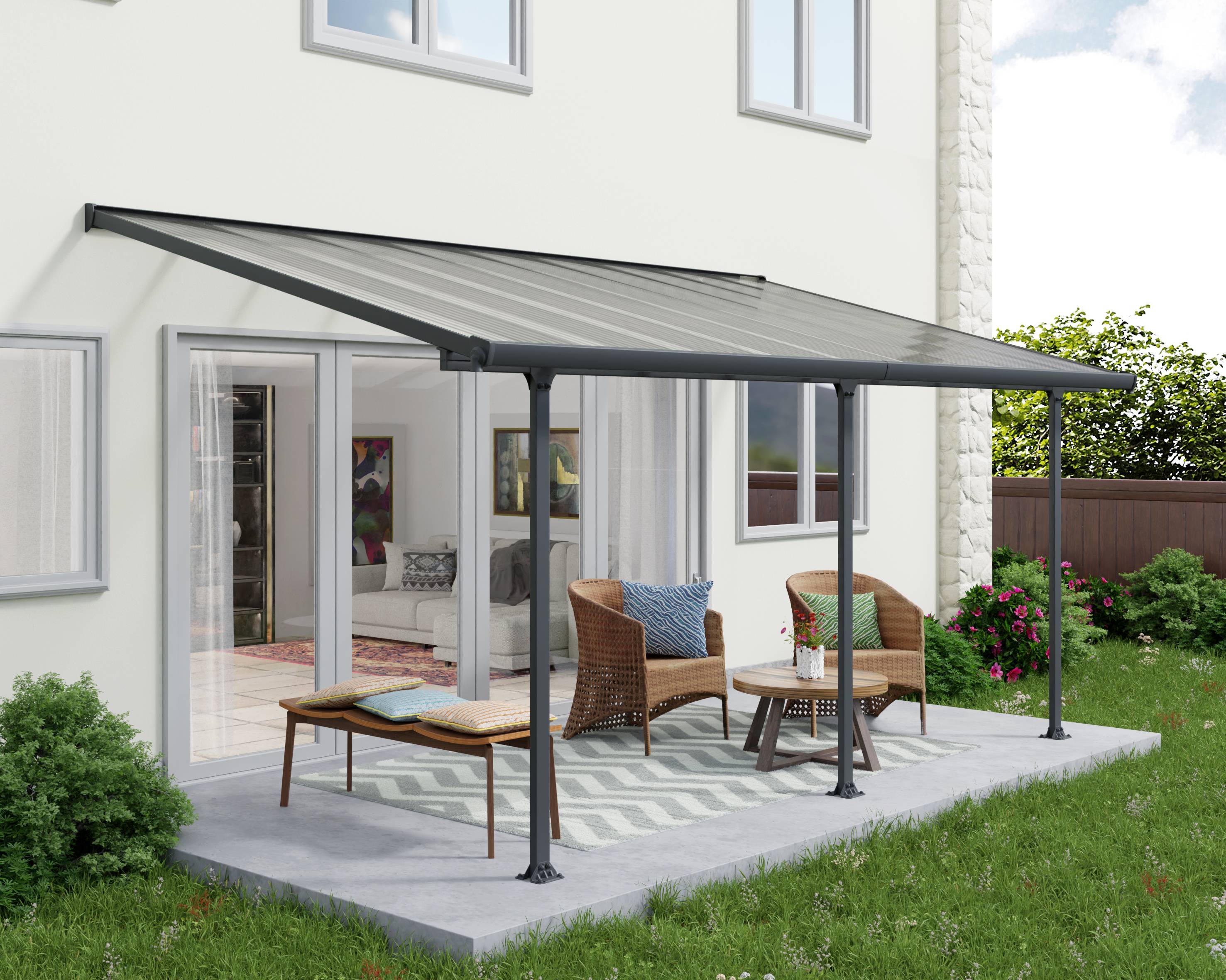 Canopia - Canopia Pergola Feria 3X5,5 Grise - Imagen 2