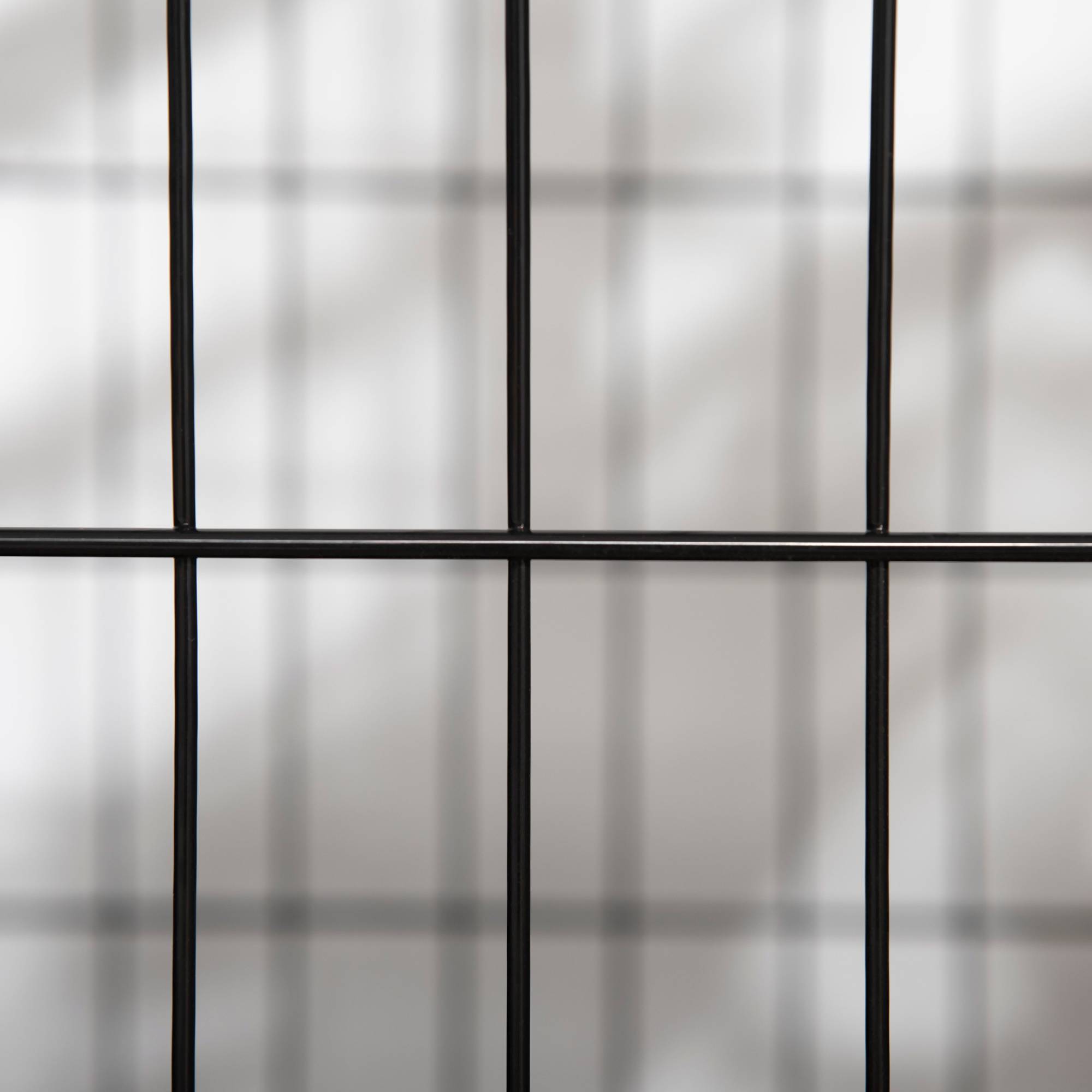 Pawhut - Cage pour chien animaux cage de transport sur roulettes 2 portes noir - Imagen 4