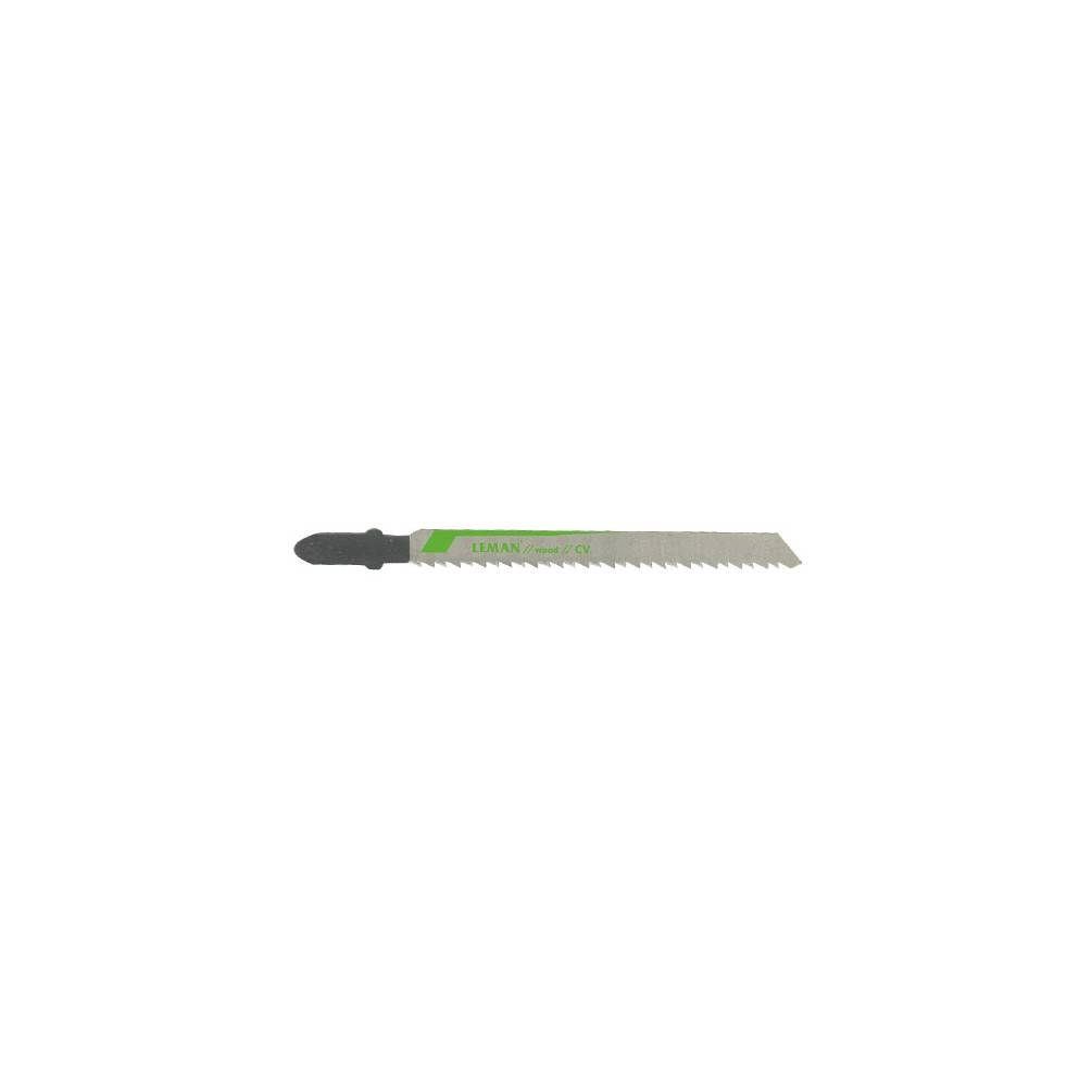 5 lames de scie sauteuse CV - Lu. 75 mm pas 2.5 mm - coupe fine pour bois - LEMAN - 7003.05 - Imagen 1