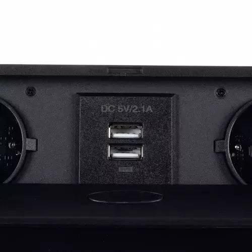 Importdistrib - Double prise encastable pour plan de travail avec port USB IMPORTDISTRIB - Image 3
