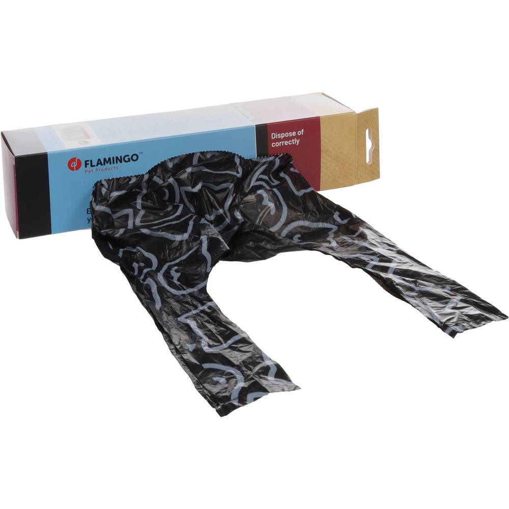 Flamingo - Sac poubelle Trish Noir pour bac a litière 50 sacs pour chat - Image 2