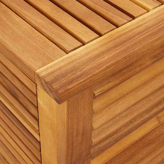 Boîte de rangement jardin bois acacia naturel 90 x 50 x 56 cm - PANGIVO - Image 10