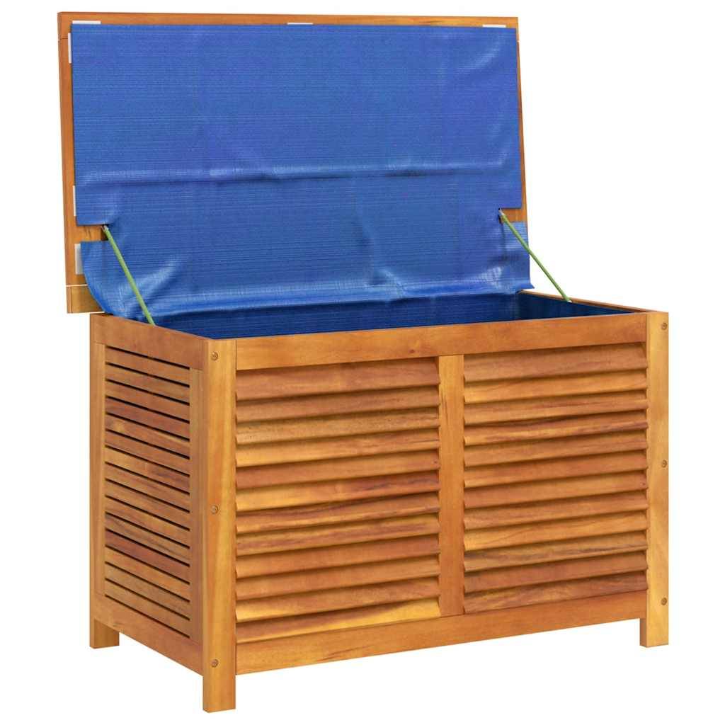 Boîte de rangement jardin bois acacia naturel 90 x 50 x 56 cm - PANGIVO - Image 7