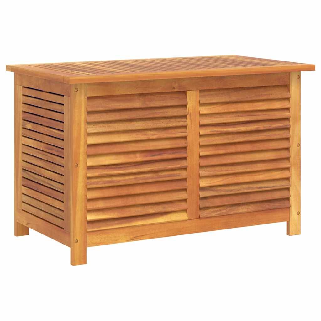 Boîte de rangement jardin bois acacia naturel 90 x 50 x 56 cm - PANGIVO - Image 2