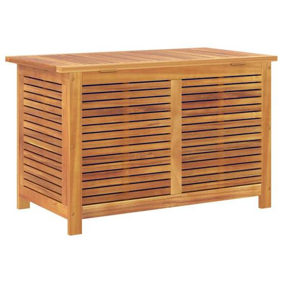 Boîte de rangement jardin bois acacia naturel 90 x 50 x 56 cm - PANGIVO - Image 9