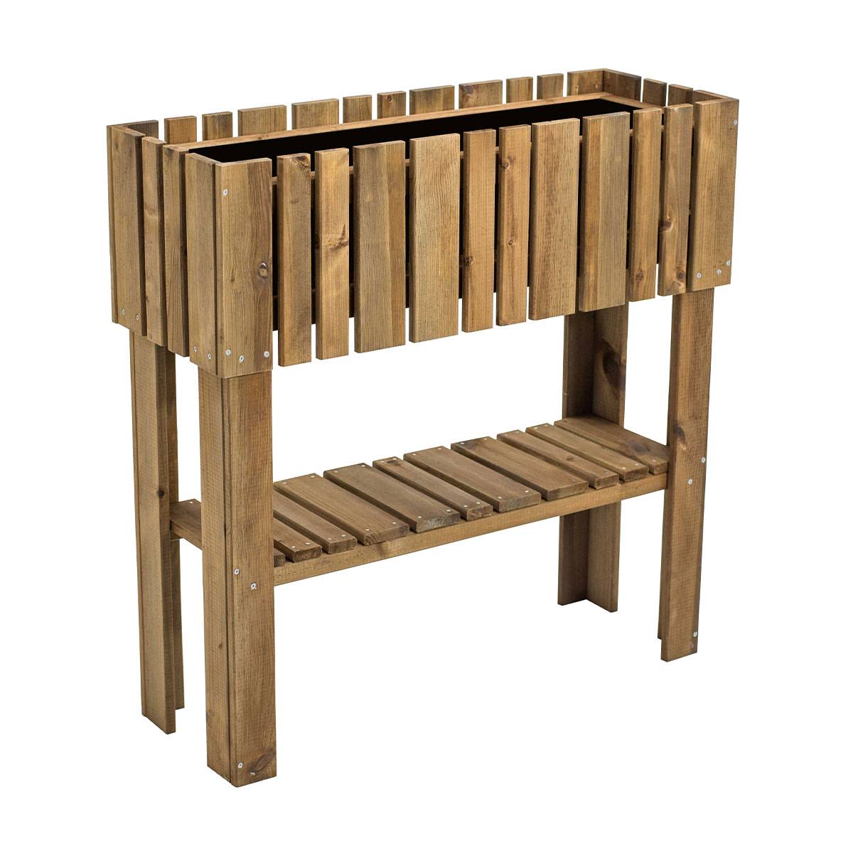 Potager bac rectangulaire sur pied en bois - Cémonjardin - Imagen 1