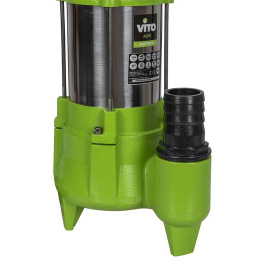 Pompe de relevage Eaux usées 1500W Regards Egouts Caves Inondées Cuve Acier Inoxydable VITO - Image 7