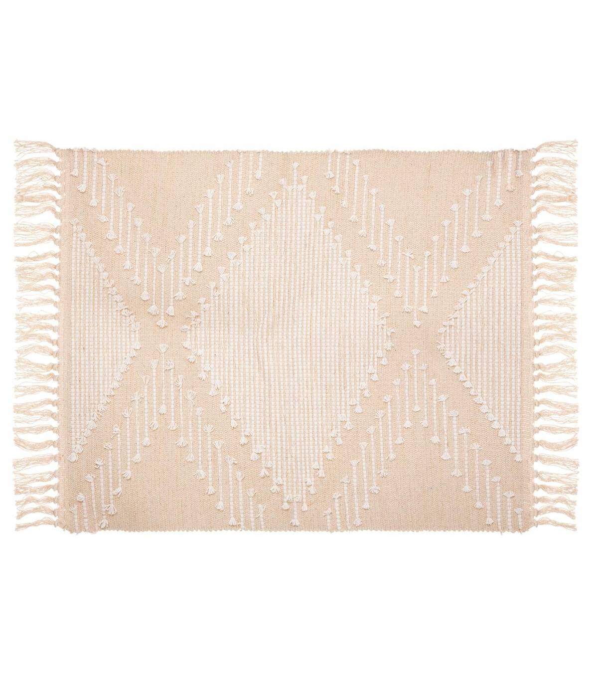 Tapis décoratif en Coton motif sable et cuivre 60 x 90 cm - Imagen 1