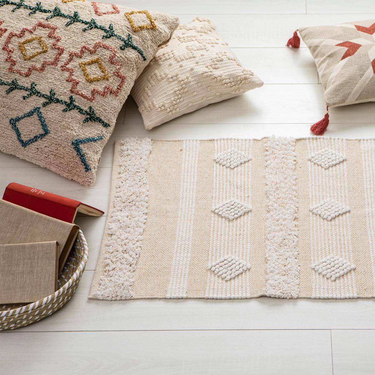 Atmosphera - Tapis "Sabbia" coton 60x90cm - Atmosphera Créateur d'intérieur - Imagen 3