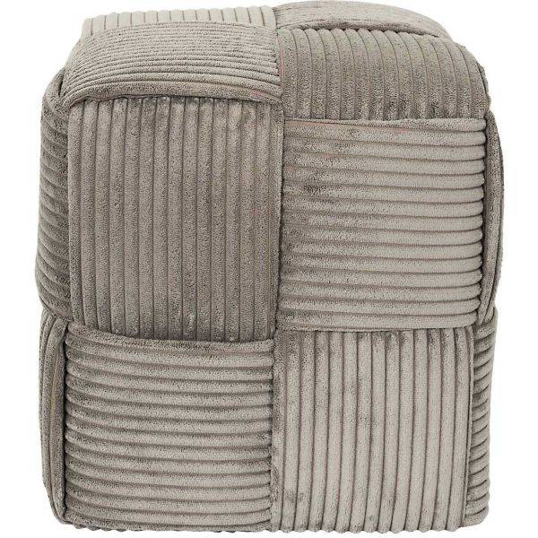 The Home Deco Factory - Pouf en tissu côtelé tressé Scott The Home Deco Factory - Image 3