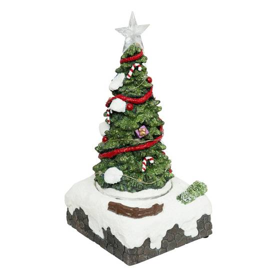 Village lumineux sapin 13 LED multicolore musical ATMOSPHERA CREATEUR D'INTERIEUR - Image 1