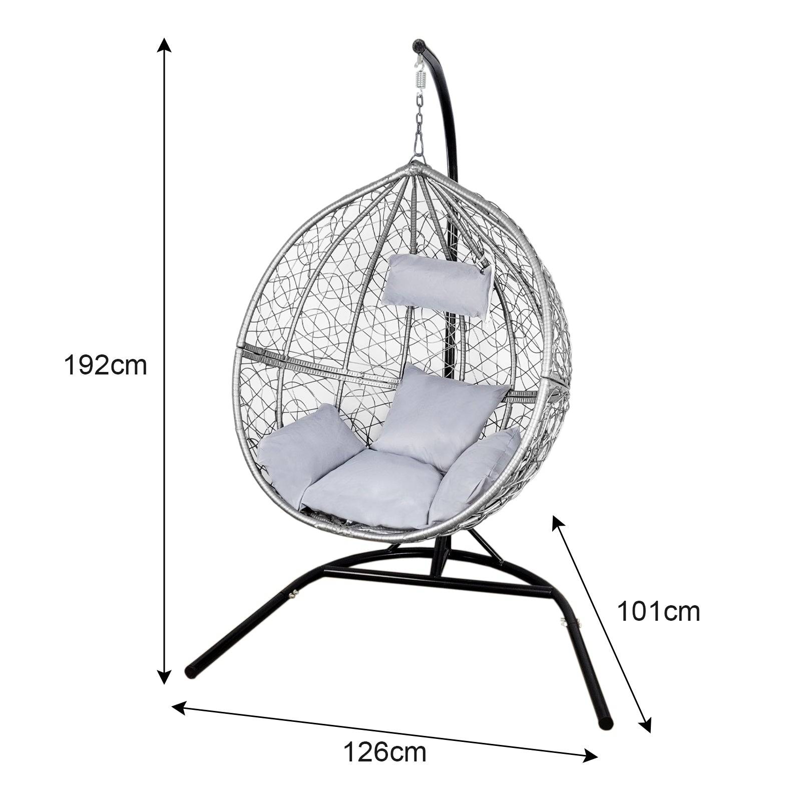 Monstershop - Chaise Suspendue en Rodin Gris - Imagen 5