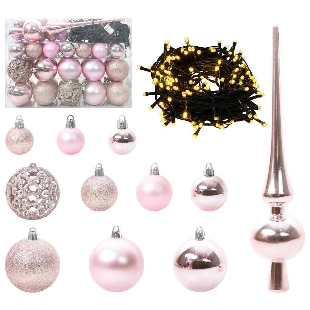 Sapin de Noël | Arbre de Noël artificiel avec 150 LED Vert 150 cm PE et PVC Maison Chic - Image 5
