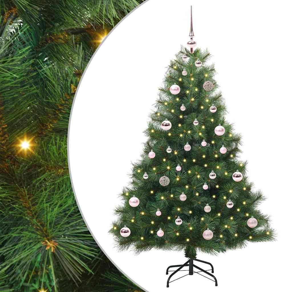 Sapin de Noël | Arbre de Noël artificiel avec 150 LED Vert 150 cm PE et PVC Maison Chic - Image 2