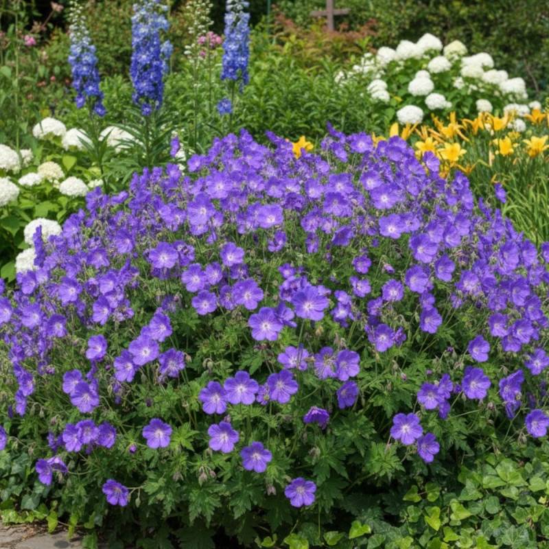 Géranium vivace Nimbus à fleurs Bleue/ - feuillage Persistant - Godet - 5/20 cm - Imagen 1