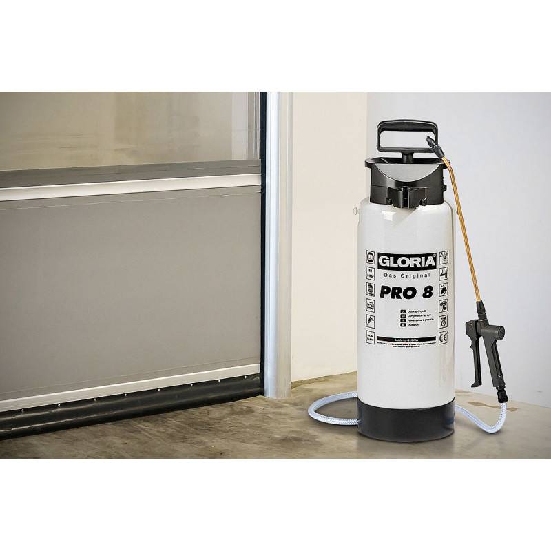 Gloria - Pulvérisateur à Pression Spécial Pro 8 Cuve Plastique 8l Gloria 163107 - Imagen 2