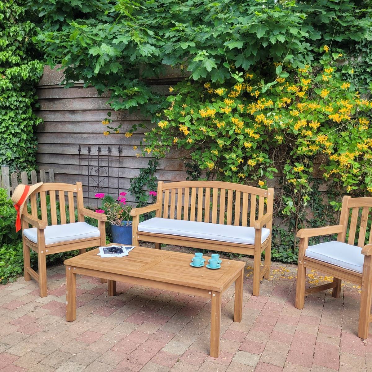 Banc en teck massif Oxford 130 cm - TECK'Attitude - Imagen 5