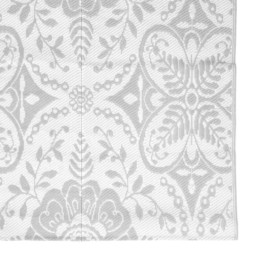 Tapis extérieur - Tapis de jardin - Tapis de terrasse Gris clair 160x230 cm PP - Image 5
