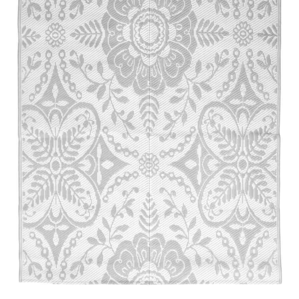 Tapis extérieur - Tapis de jardin - Tapis de terrasse Gris clair 160x230 cm PP - Image 4