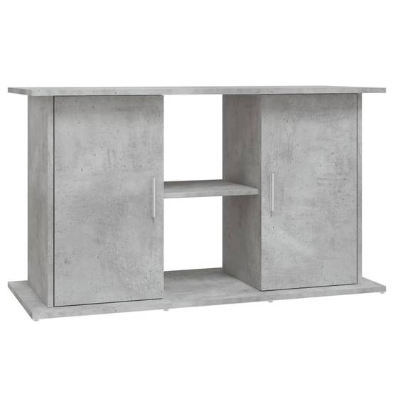 Support Aquarium Bois d'ingénierie Style Industriel Rangement Gris Béton 101 cm - ComfortXL Outdoor Living - Image 2