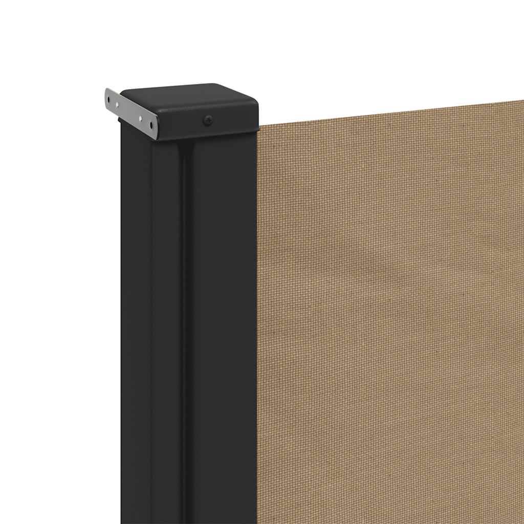 Auvent latéral rétractable polyester acier taupe 500 x 180 cm - PANGIVO - Image 7