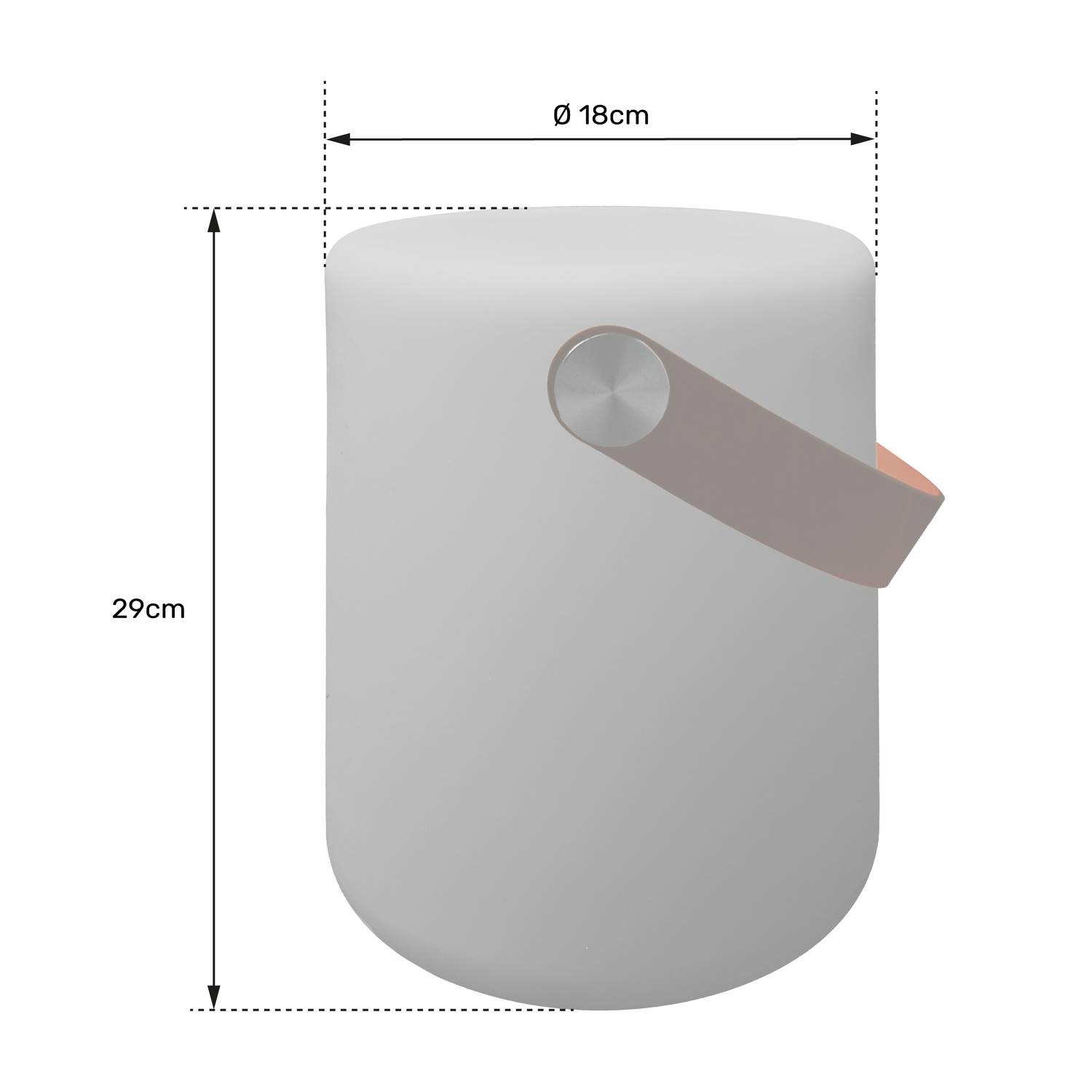 Lampe LED à poser avec lanière en simili VELA - HAPPY GARDEN - Imagen 6