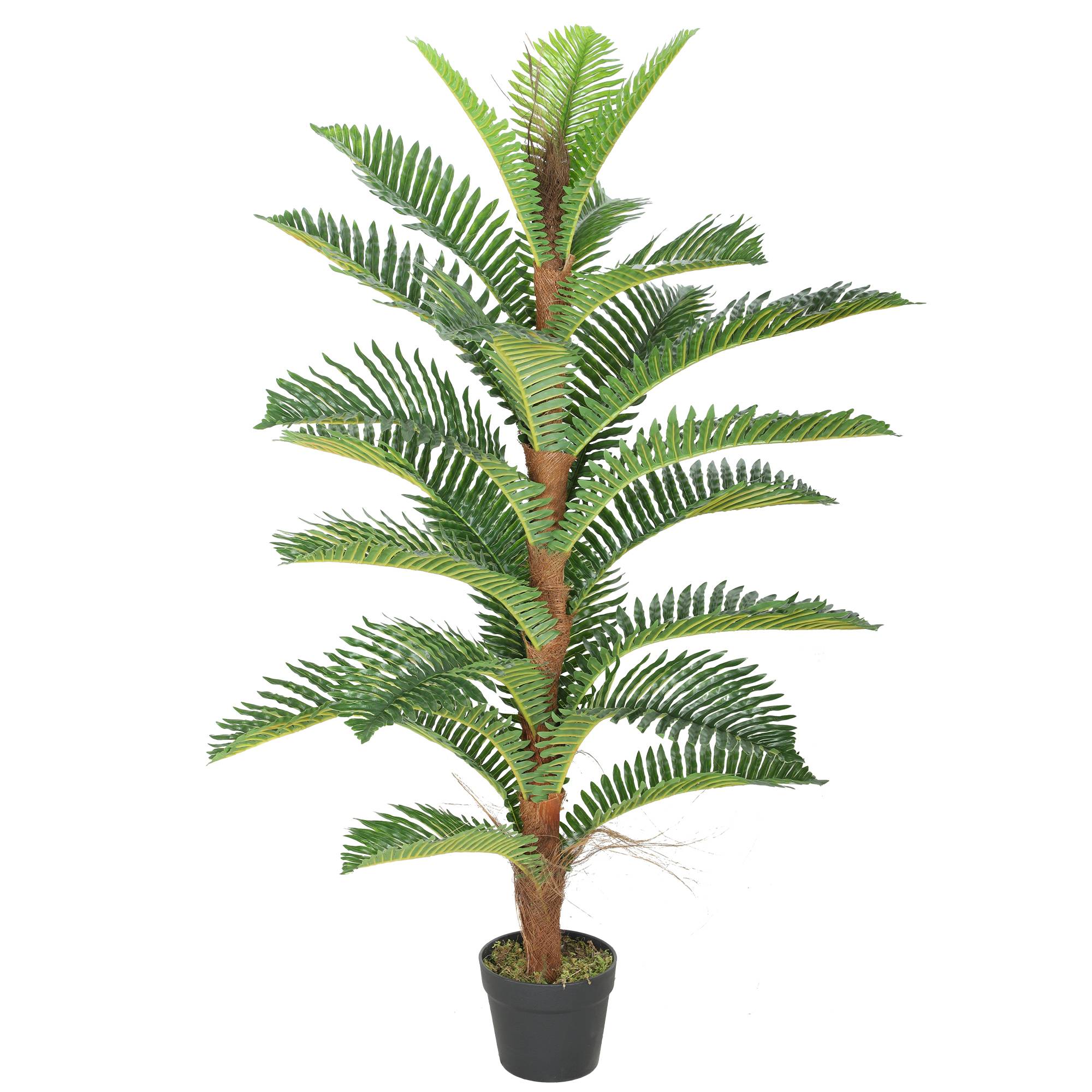 Palmier artificiel PEVA et bambou vert 16 x 16 x 120 cm - PANGIVO - Image 2