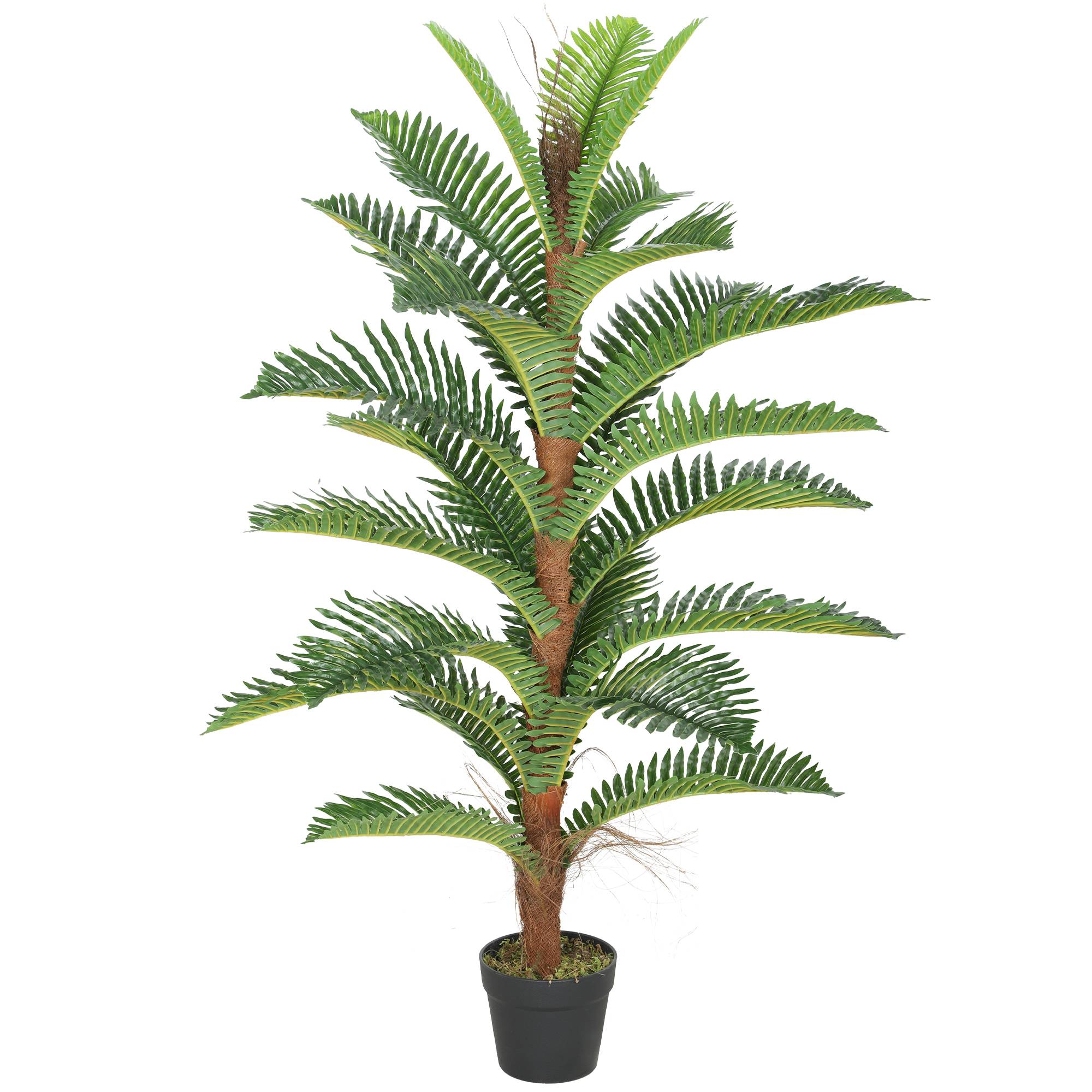 Palmier artificiel PEVA et bambou vert 16 x 16 x 120 cm - PANGIVO - Image 1