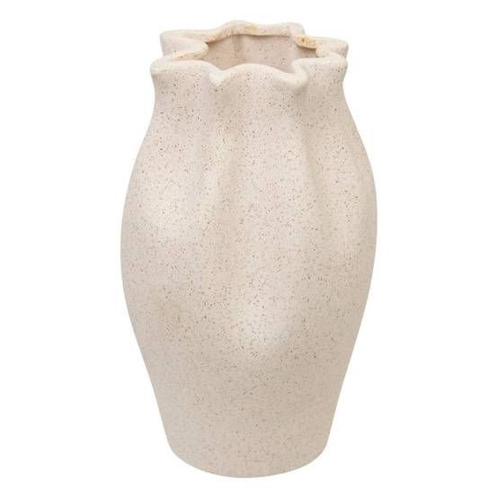 Atmosphera - Vase Grigor blanc H20,5cm - Atmosphera Créateur d'intérieur - Image 2