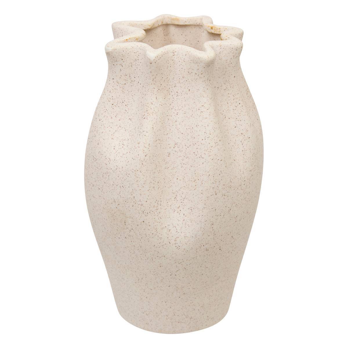 Atmosphera - Vase Grigor blanc H20,5cm - Atmosphera Créateur d'intérieur - Image 2