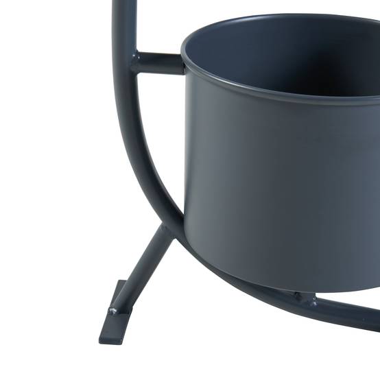 Porte-plantes style intemportel support 63 x 29 x 21 cm noir - Image 5