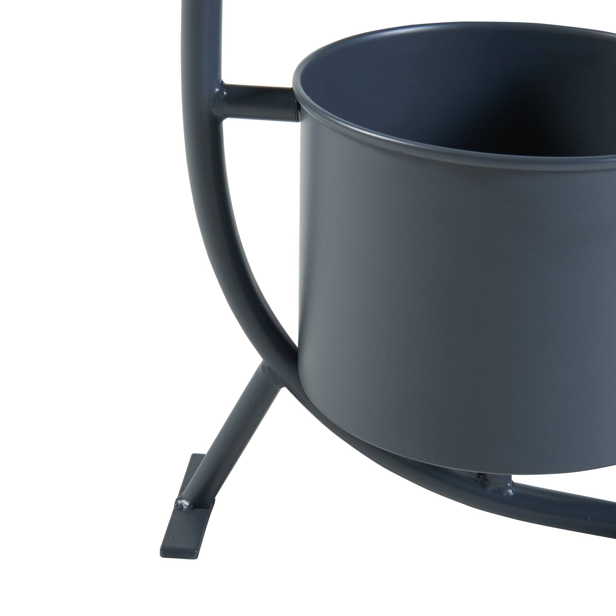 Porte-plantes style intemportel support 63 x 29 x 21 cm noir - Image 5