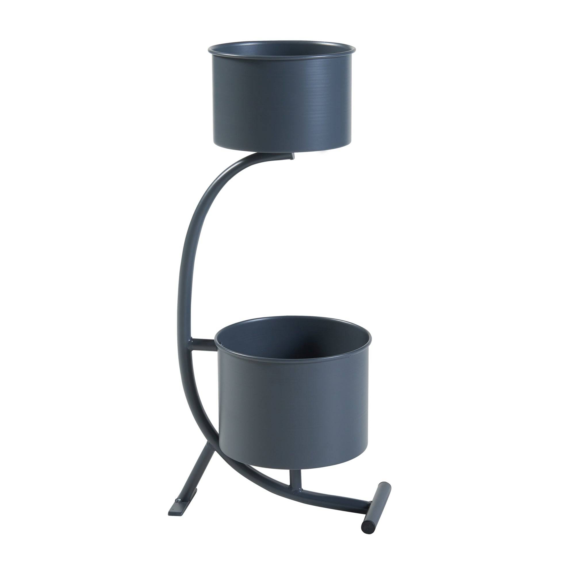 Porte-plantes style intemportel support 63 x 29 x 21 cm noir - Image 1