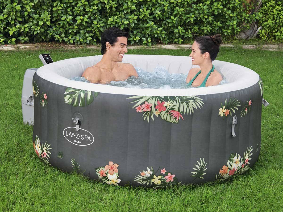 Bestway - Spa gonflable Lay-Z-Spa Aruba rond Airjet 2/3 places - Bestway - Imagen 2