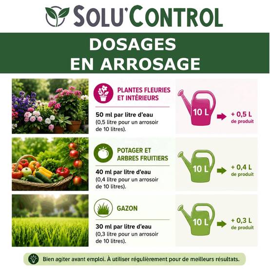 Tout pour les nuisibles - Végé'Reprise 1 litre - Biostimulant concentré aux acides aminés, algues et oligo-éléments Solu'Control - Fabriqué en France - UAB - Image 4