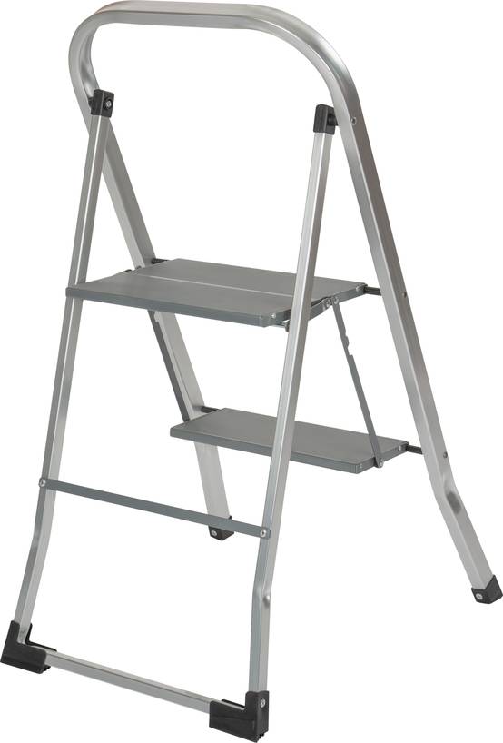 Escabeau 2 marches aluminium léger, stable et anticorrosion - ESCALO - Image 3