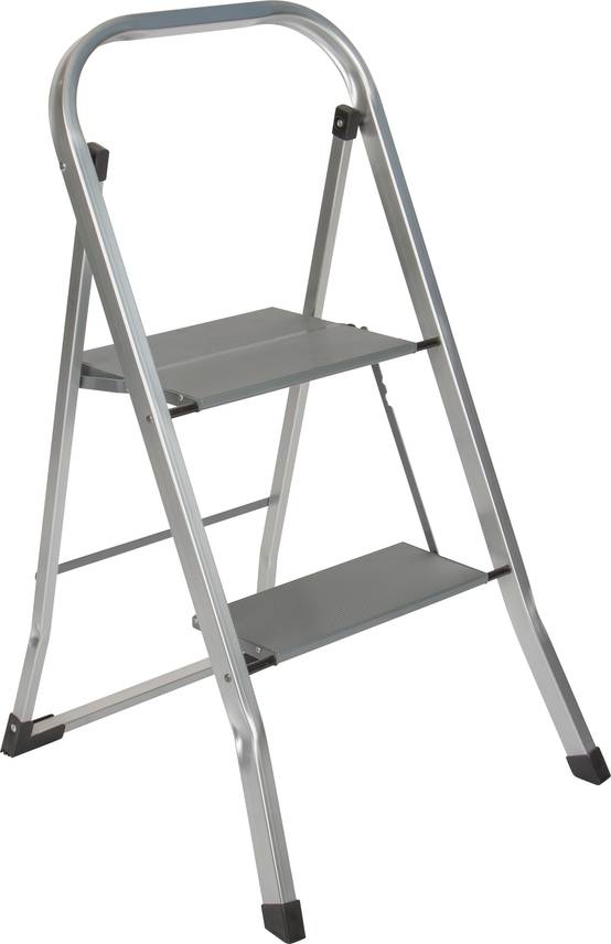 Escabeau 2 marches aluminium léger, stable et anticorrosion - ESCALO - Image 1