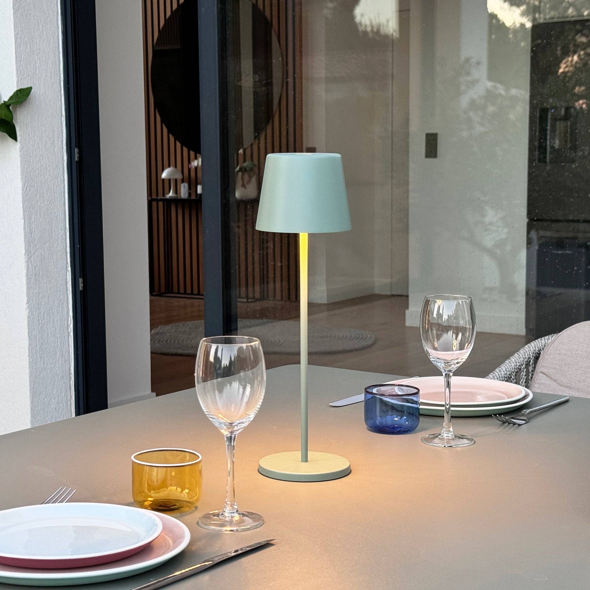Lumisky - Lampe de table sans fil KELLY Vert H38cm - Imagen 3