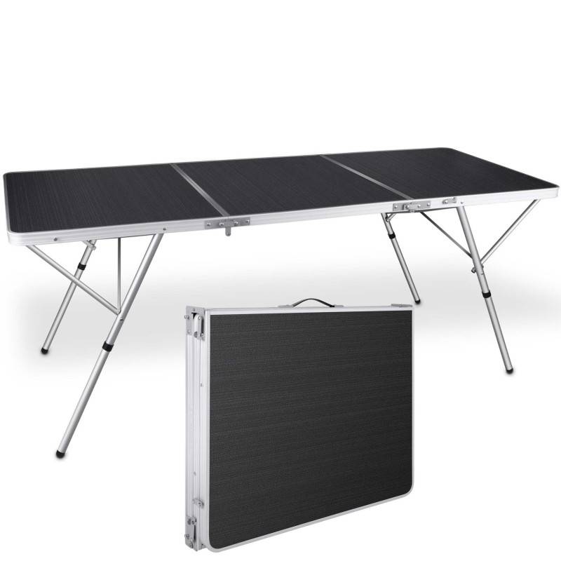 Table de camping table de jardin pliante 180x70x70cm Table de buffet intérieur et extérieur