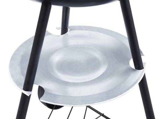 Barbecue charbon de bois avec roues couvercle verrouillable 50 cm - Image 5