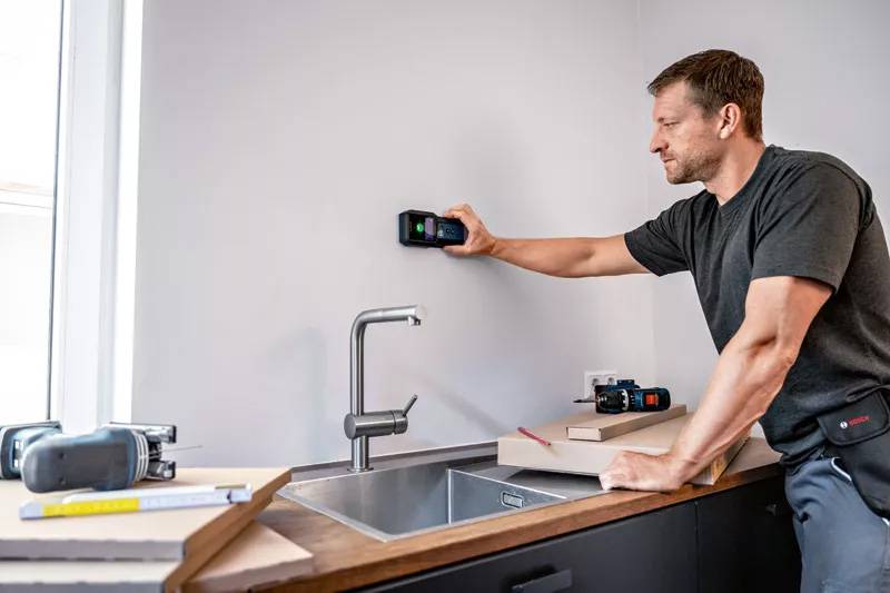 Bosch Professional - Détecteur mural GMS 120-27 PROFESSIONAL - BOSCH - avec batterie 3.7V - housse - 601081701 - Imagen 4