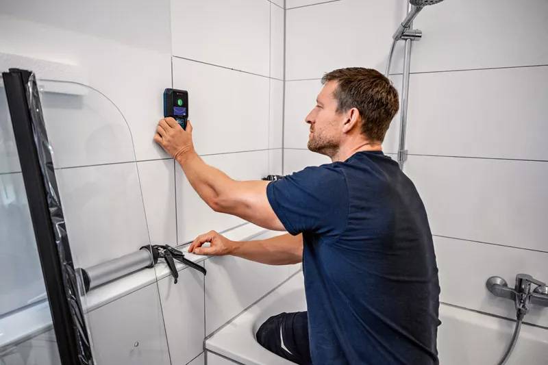 Bosch Professional - Détecteur mural GMS 120-27 PROFESSIONAL - BOSCH - avec batterie 3.7V - housse - 601081701 - Imagen 2