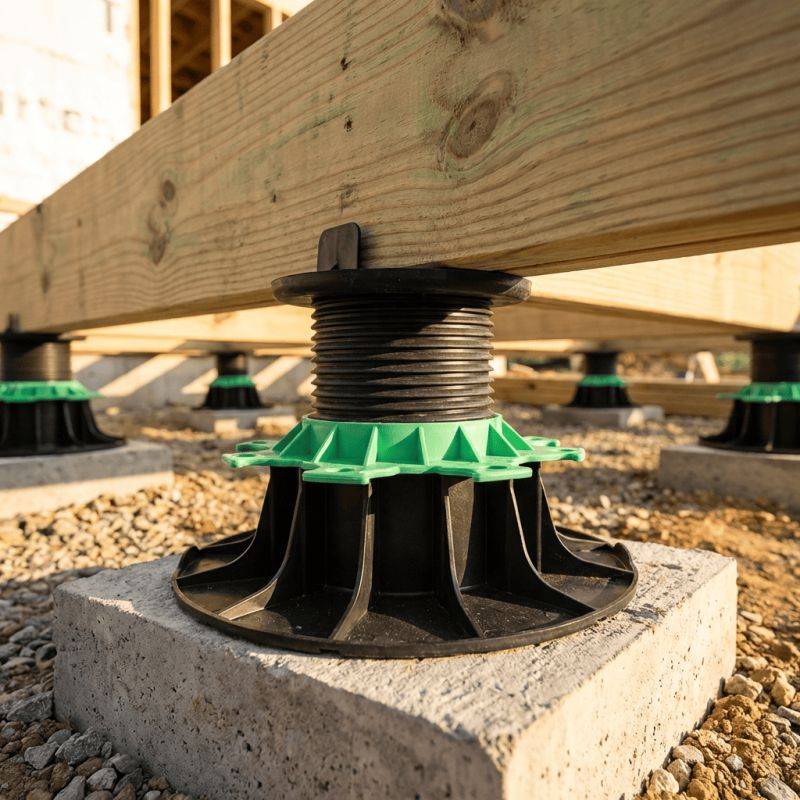 Plot réglable pour lambourde de terrasse surélevée - 80-140mm - lot de 40 - Image 6