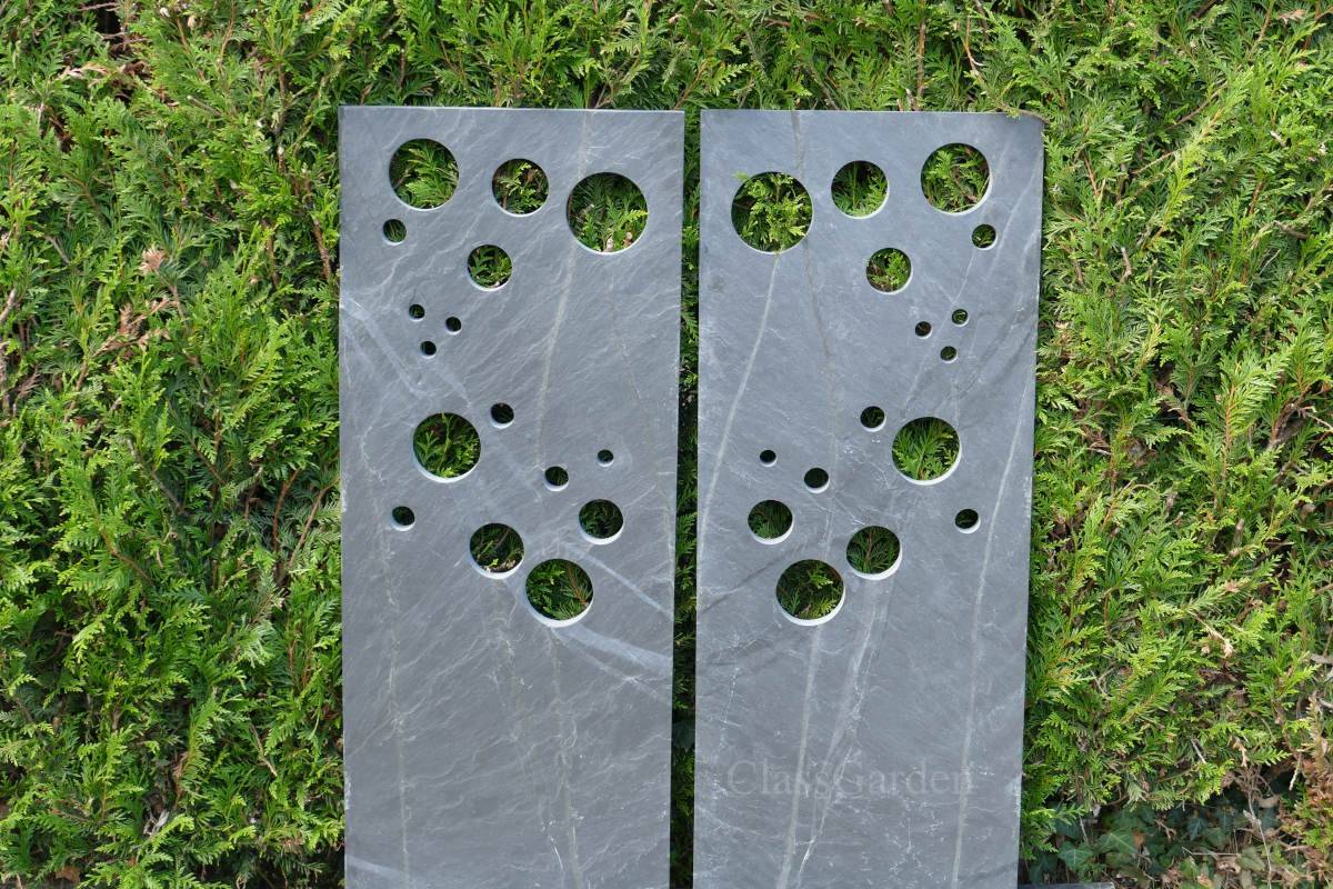 ClassGarden - TOTEM ARDOISE XL 120x50 cm - Bullettes - Pack de 2 Totems - Image 1