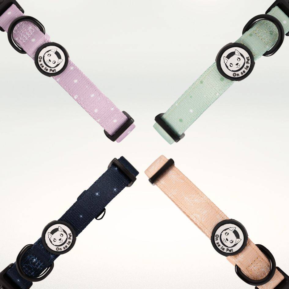 Collier réglable, rembourré et résistant - Lilas – On se la Pet - Image 6