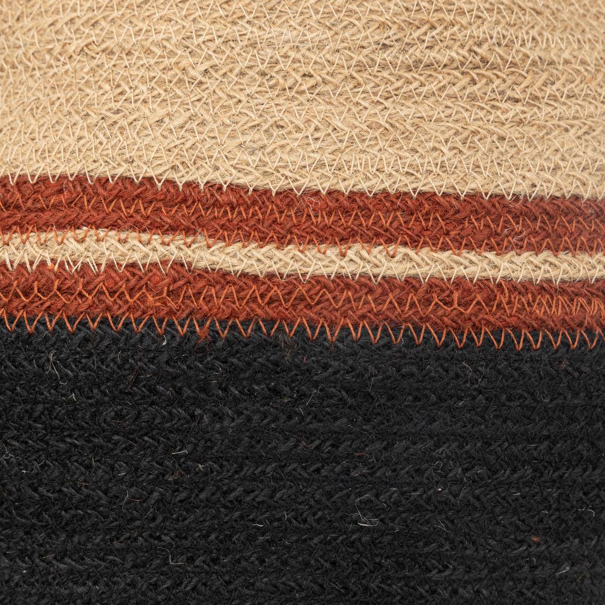 Lot de 2 Paniers de rangement en Jute colorée D 40 et D 30 cm - Imagen 3