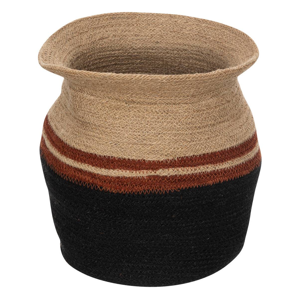Lot de 2 Paniers de rangement en Jute colorée D 40 et D 30 cm - Imagen 6