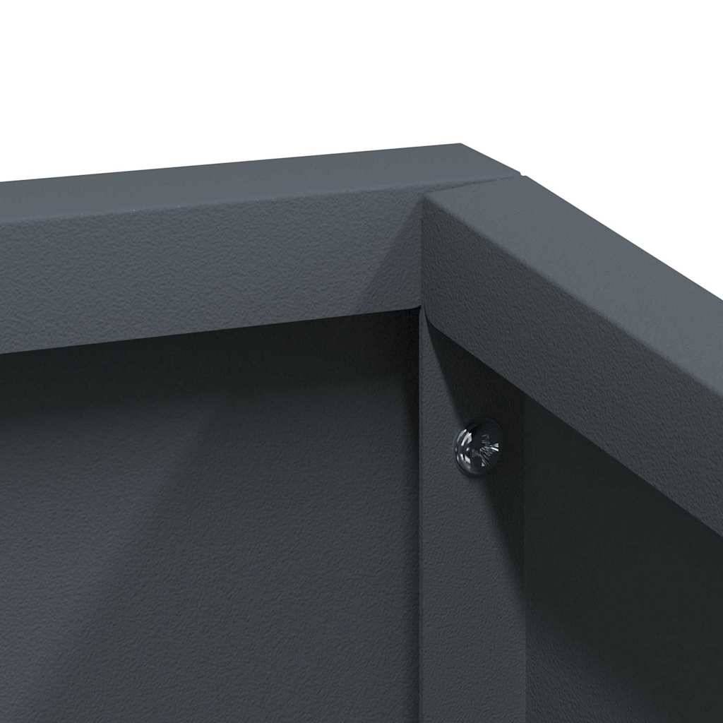 Cache-pot | Bac à fleurs de jardin Anthracite 100 x 100 x 50 cm - Image 9