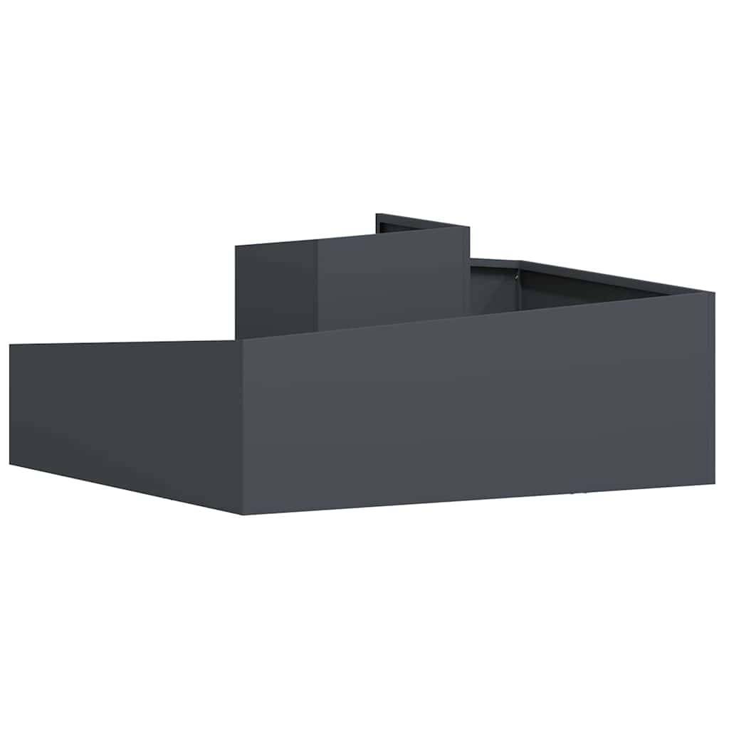 Cache-pot | Bac à fleurs de jardin Anthracite 100 x 100 x 50 cm - Image 7